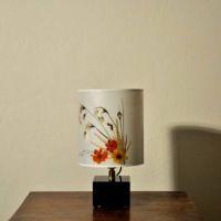 Lampe en fleurs séchées - Linaigrette - Rond 15